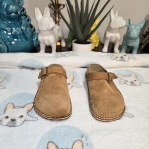 Birkenstock Lutry Premium Suede Leather Color (Mink) Size 42, (9-9.5 Wide)